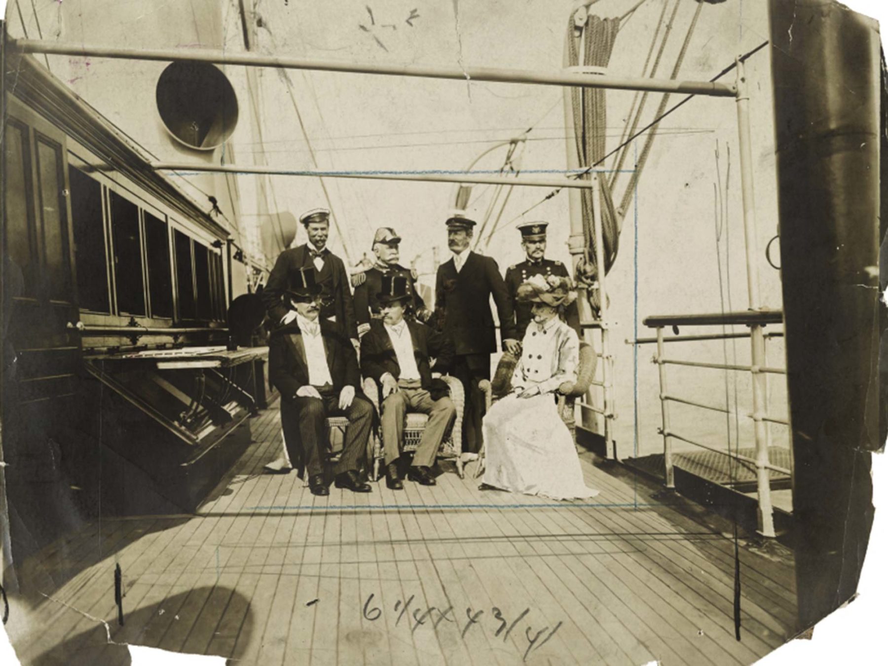 Roosevelt aboard Mayflower master