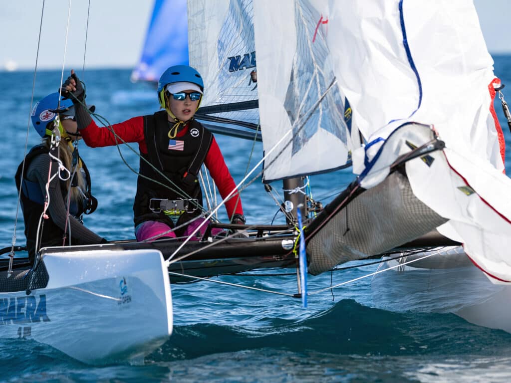 Youth sailing with the Nacra 15
